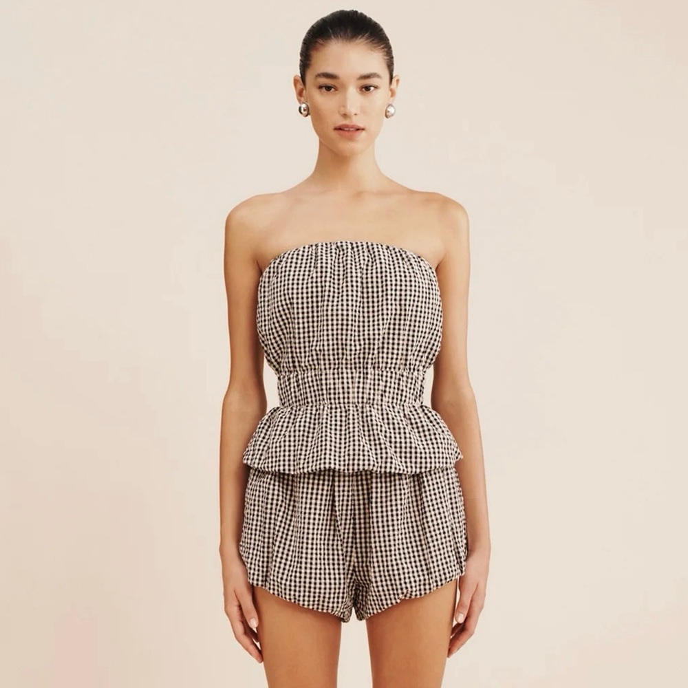 NWT POSSE AURELIA SHORT - GINGHAM